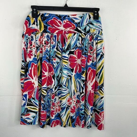 Lane Bryant Floral Print Pull On Mini Skirt size 22/24 plus size - Picture 5 of 8